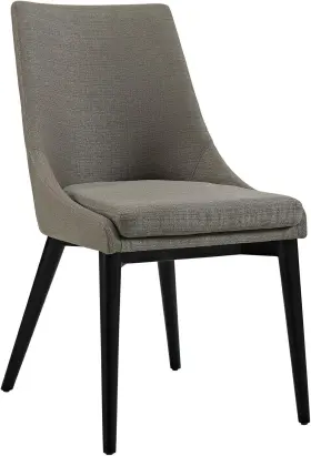 Eei-2227-gra Inc. Viscount Mid-century Modern Upholstered Fabric Kitchen And Dining Room Chair In