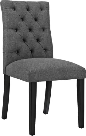 Eei-2231-gry Inc. Mo- Duchess Modern Tufted Button Upholstered Fabric Parsons Dining Chair Gray
