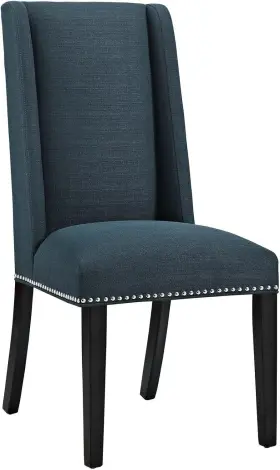 Eei-2233-azu Inc. Mo- Baron Modern Tall Back Wood Upholstered Fabric Dining Chair Azure