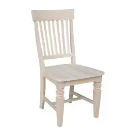 C-11p Inc International Concepts Dining Chair Mission Unfinished Solid Wood Set Of 2