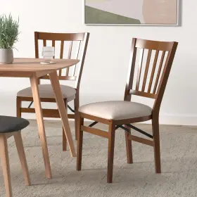 0550.6h842 Industries Stakmore School House Folding Chair Finish Set Of 2 Fruitwood 8.25d X 17w