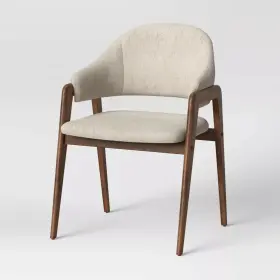 62-80894323 Ingleside Open Back Upholstered Wood Frame Dining Chair Linen - Project 62