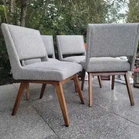 Bsrt355chrgrey Ink Ivy Modern Dining Chairs Set Of 4