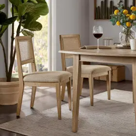 Ii108-0364 Ink Ivy Kelly Light Brown 19 Inch W X 21.75 D 35 H Armless Dining Chair