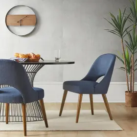 Ii108-0479 Ink Ivy Nola Navy Dining Chair Set Of 2