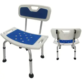 Intbuying 751575007429 Shower Chair Bench Lightweight Bathroom Seat 330lbs Adjustable Height