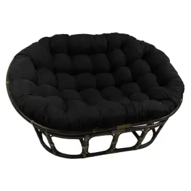 3304-ms-bk International Caravan 63 X 45 Inch Rattan Double Papasan Chair