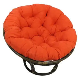 3312-ms-td International Caravan Rattan 42-inch Papasan Chair With Micro Suede Cushion