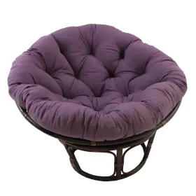 3312-tw-gp International Caravan 42-inch Rattan Papasan Chair With Solid Twill Cushion Tof
