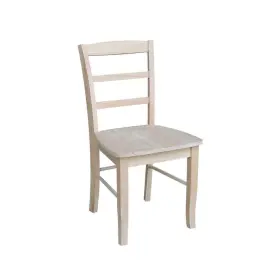 International Concepts 727506530434 Unfinished Madrid Ladderback Dining Chairs Set Of 2