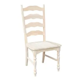C-2170p International Concepts Maine Unfinished Wood Ladder Back Dining Chair Set Of 2