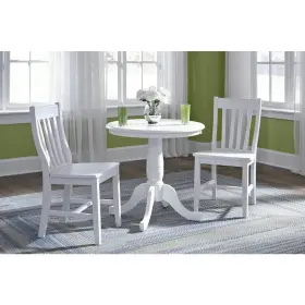 C08-61p International Concepts Cafe Pure White Dining Chair Set Of 2