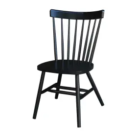 C46-385 International Concepts Copenhagen Solid Wood Dining Chair In Black