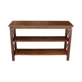 Ot581-70s International Concepts Hampton 48 Inch Espresso Standard Rectangle Wood Console Table With Shelves