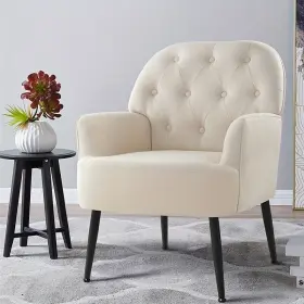Fch-11sc Iwmh Accent Arm Chair Velvet Single Sofa - Modern Stylish Living Room Furniture Chic