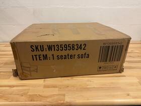 Jasmoder W135958342 / Gray Pvc/faux Leather Single-seat Chair New In Box- Qty 12 25.6 Inch