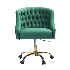 Chm6030-green Jayden Creation Lydia 24.5 Inch Mid-century Modern Green Velvet Tufted Task Chair