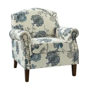 Chwh0578-jea Jayden Creation Gianluigi Jeacobean Armchair 33 Inch X31 Nailhead Trim In White