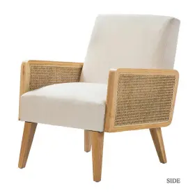 Hm18223-beige Jayden Creation Accent Chairs 31.7 Inch Hx24.8 W Wood Polyester Fabric Delphine Beige