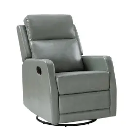 Knm546-sage-p Jayden Creation Coral Classic Sage Upholstered Rocker Wingback Swivel Recliner