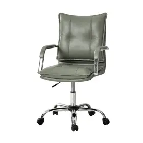 Ofm1049-sge Jayden Creation Dud Sage Modern Faux Leather Swivel Task Chair With Padded Arms