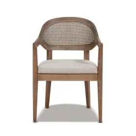 80040-mtb-my Jennifer Taylor Americana Mid-century Taupe Beige Modern Cane Back Accent Dining Chair