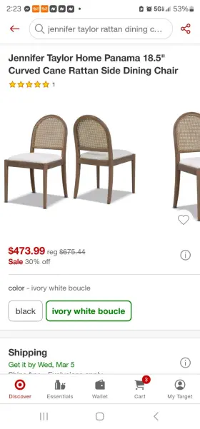 80020-mbw-2p-my Jennifer Taylor Home Panama 18.5 Inch Curved Cane Rattan Side Dining Chair Set Of 2 Ivory White Boucle