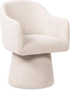 Jennifer Taylor Home 82008-mda Marcy Swivel Dining Arm Chair Simple Gray Chenille