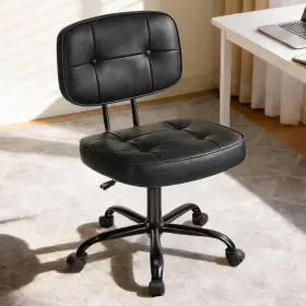 Fh-xxy2196 Jhk Home Office Desk Chair Ergonomic Armless Pu Leather Computer Rolling Task