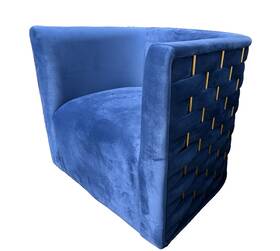 Jiaxing Hifine International Enterprise Co. Ltd. Sq-721ny Modern Glam Velvet Upholstered Barrel Accent Chair 360 Degree Swivel