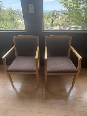 Jofco Inc Us6422/k Inc. Set Of 4 Four Upholstered Wooden Guest Chairs
