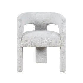 2271-haydenchmil Jofran Hayden Modern Three Leg Sculpture Dining Armchair With Performance Fabric