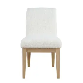2351-342kd Jofran Sequoia Modern Rustic Solid Wood Upholstered Parsons Dining Chair Set Of 2