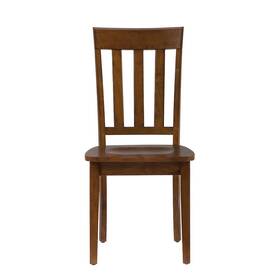 Jofran 452-319kd Simplicity Solid Wood Classic Slat Back Dining Chair Set Of 2