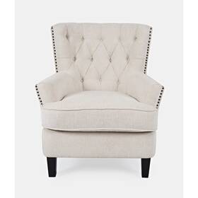 Jofran 819671027106 Bryson Transitional Upholstered Accent Chair With Nailhead Trim