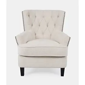 Jofran 819671027106 Bryson Transitional Upholstered Accent Chair With Nailhead Trim