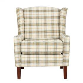 Jofran 840267705078 Thompson Traditional Vintage Classic Wingback Upholstered Accent Chair