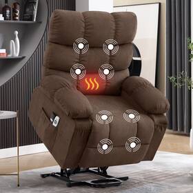 Jonpony 797725120549 Power Lift Recliner Chair Recliners For Elderly With Heat And Massage