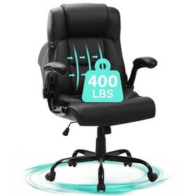 Jonpony Xl-9427-1-brown Big And Tall Office Chair 300lbs Wide Seat Ergonomic