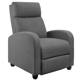 Jummico 973678827641 Recliner Chair Adjustable Home Theater Single Fabric Sofa Fu