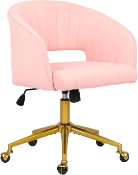Kcc 711181795936 Home Office Chair Swivel Velvet Desk Accent Armchair Upholstered Modern Tu