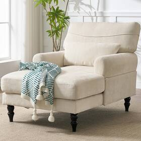 Keiki Sa01124 Chaise Lounge Chair Indoor Modern Leisure Sleeper Sofa With Double Deep C