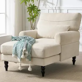Sa01124 Keiki Chaise Lounge Chair Indoor Modern Leisure Sleeper Sofa With Double Deep C