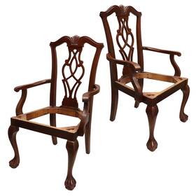 Kimball Home 92-145 New Chippendale Style Dining Chair Frames Set Of 2 Local Pickup