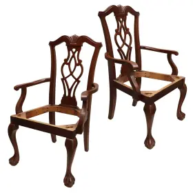 92-145 Kimball Home New Chippendale Style Dining Chair Frames Set Of 2 Local Pickup