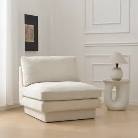 Bsc123 Kinwell Open Box Montyne Boucle Armless Accent Chair Retail Price 409