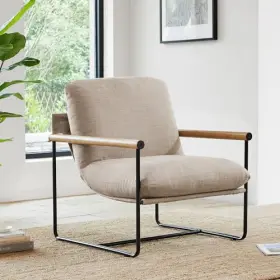 Kislot 850053592034 Modern Accent Chair Living Room Armchair With Metal Frame For Bedroom Office