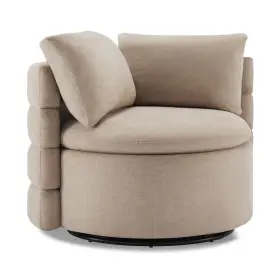 Kislot 850053592904 Swivel Accent Chair Modern Upholstered Performance Fabric For Bedroom Nursery