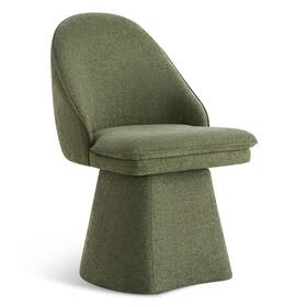 Kislot Dc7y050 Swivel Dining Chairs Modern Desk Chair Upholstered Linen Fabric Side Fo