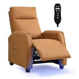 Ksa6092 Kislot Recliner Chair For Adults Pu Leather Push Back Armchair With 4 Colors Ambient